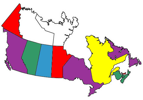 Map of Provinces I Visited