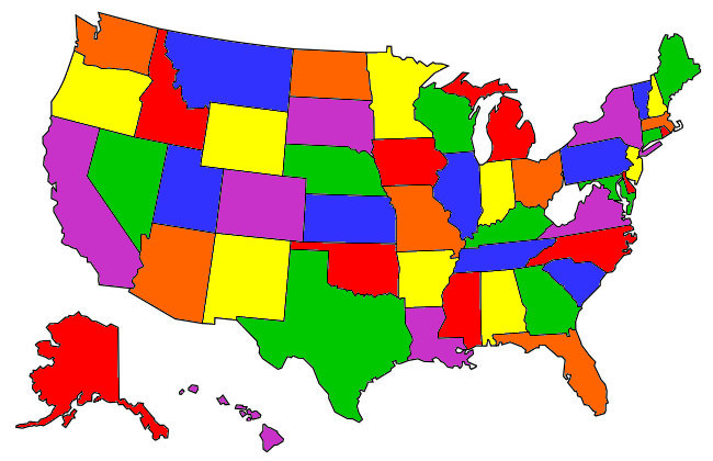 States Visited Map