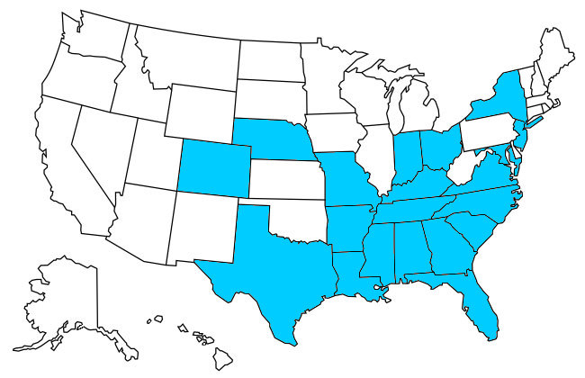 States Visited Map