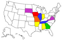 States Visited Map