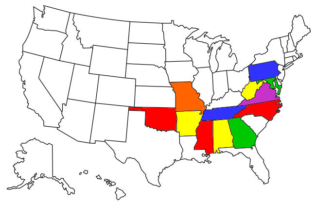 States Visited Map