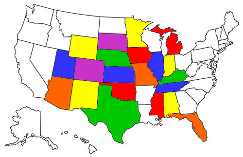 States Visited in our RV- as of 2022