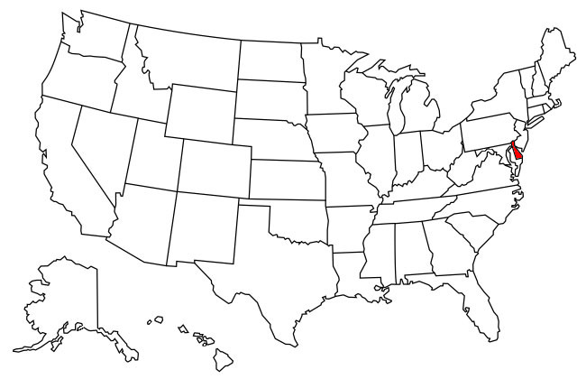 States Visited Map