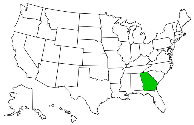 States Visited Map